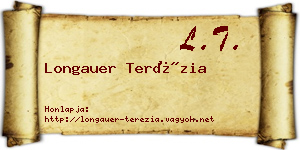 Longauer Terézia névjegykártya